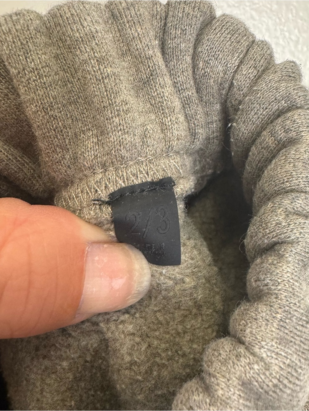 Kids Toddler Essentials Fear of God Classic Fleece Sweatpants Heather Grey 2/3 - Picture 7 of 10